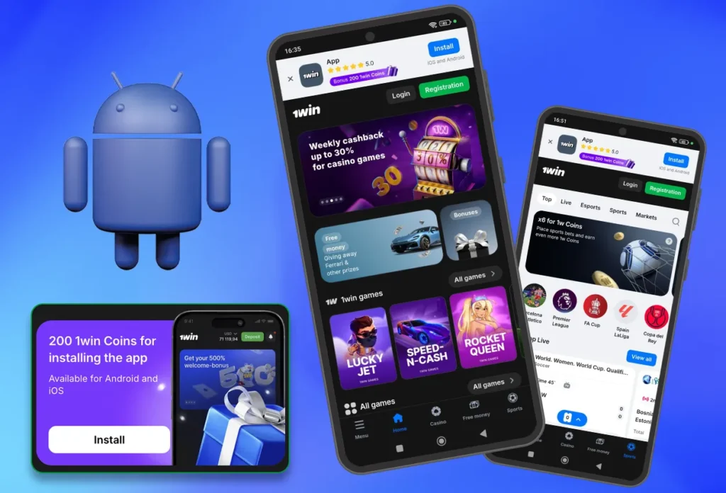 Download 1win India for Android