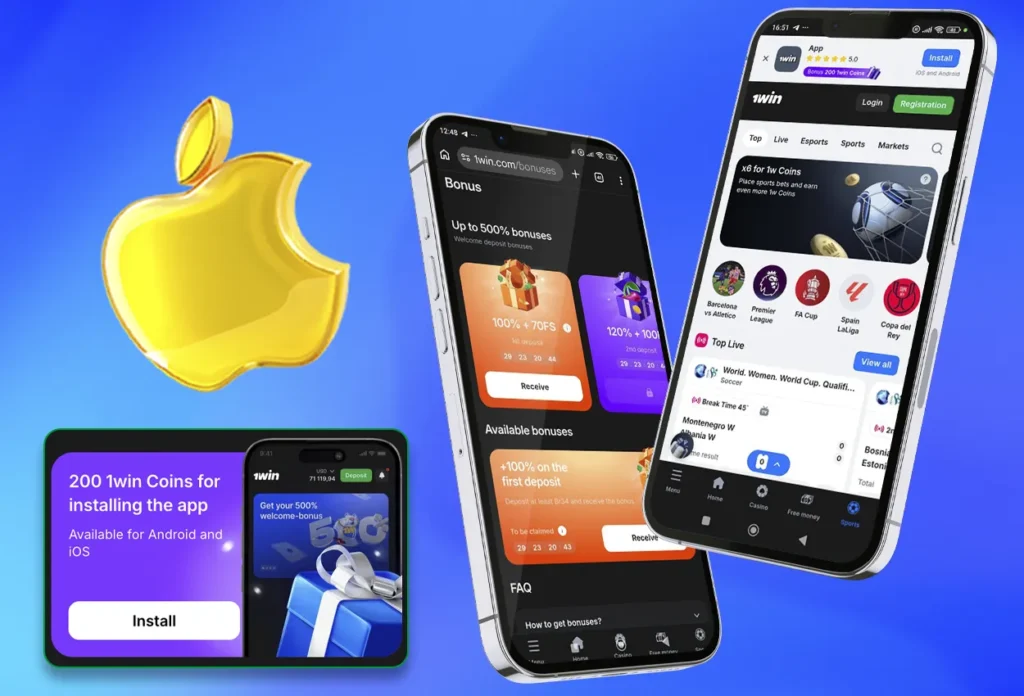 Download 1win India for iOS