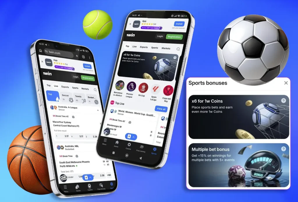 Sports Betting in 1win India App